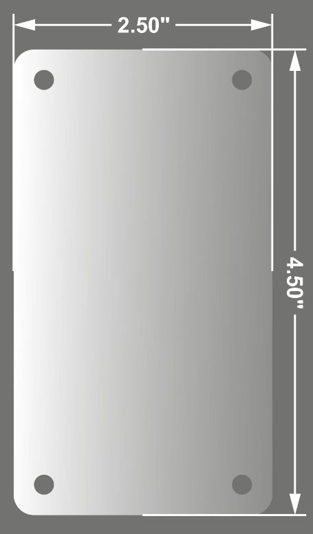 Acrylic Fridge Magnet 2.5 x 4.5