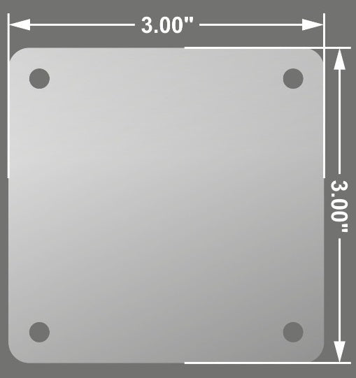 Acrylic Fridge Magnet 3 x 3 inches