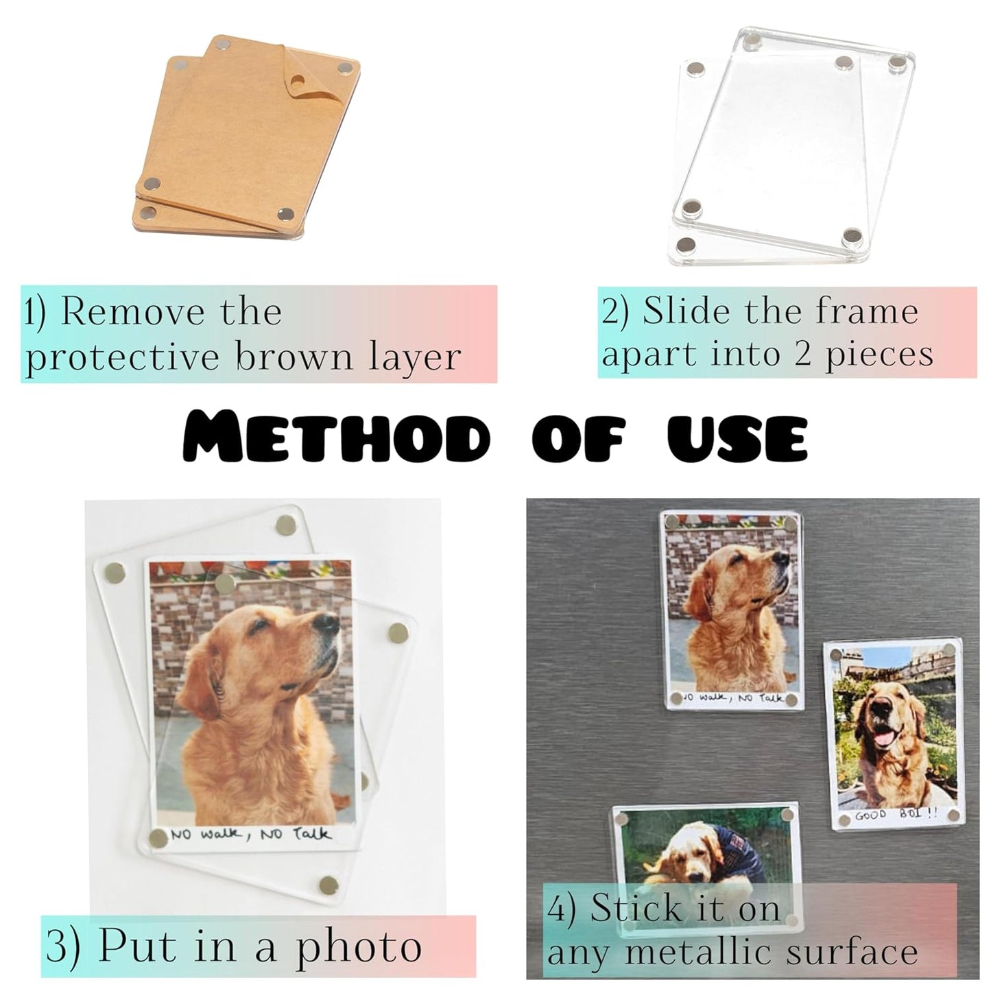 π Photo Printed Acrylic Fridge Magnet β Perfect Gift Idea (2.5x4 inch)