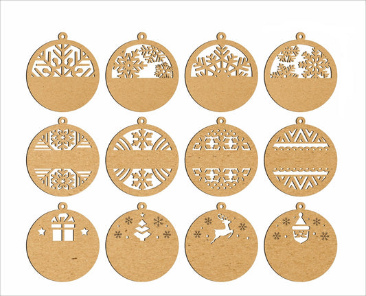 π Christmas Special MDF Circle Craft Base (Set of 12) π