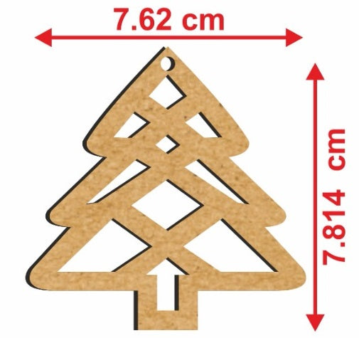 MDF CHRISTMAS TREE ( 6 PIECE )