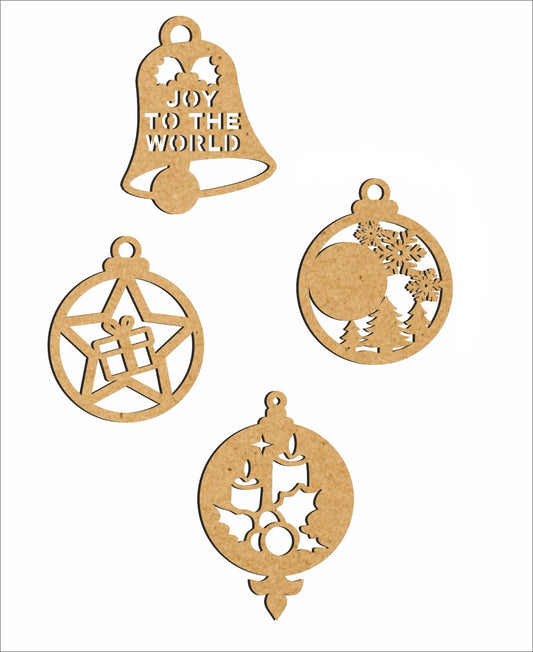 π Christmas Special MDF Bell Shape Craft Base (Set of 4) π