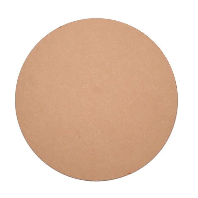 MDF Plain Round Base for Painting And Art Work