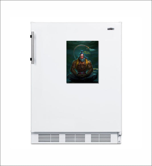🪔 Meditative Hanuman – photo Fridge Magnet | 9.5 x 6.5 cm
