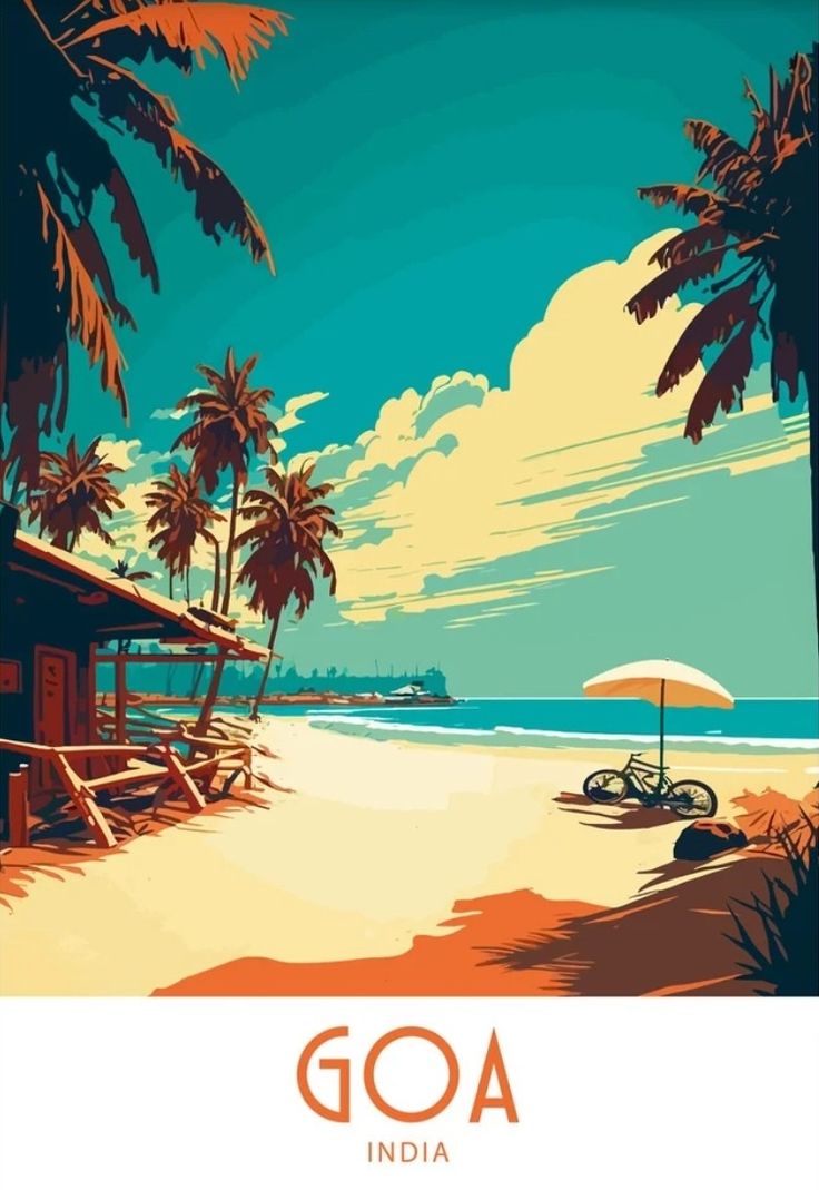 Goa SEA side Fridge Magnet