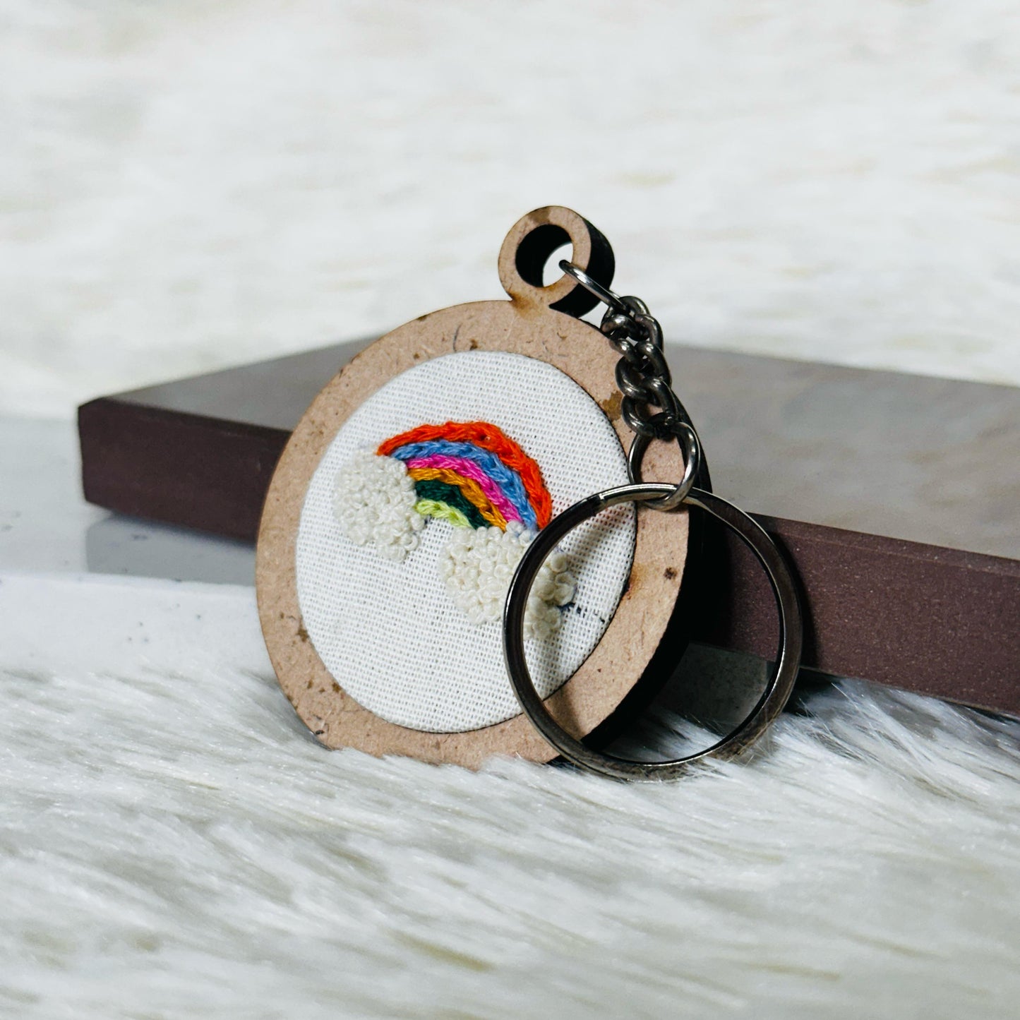 Raimbow MDF Keychain 🌈