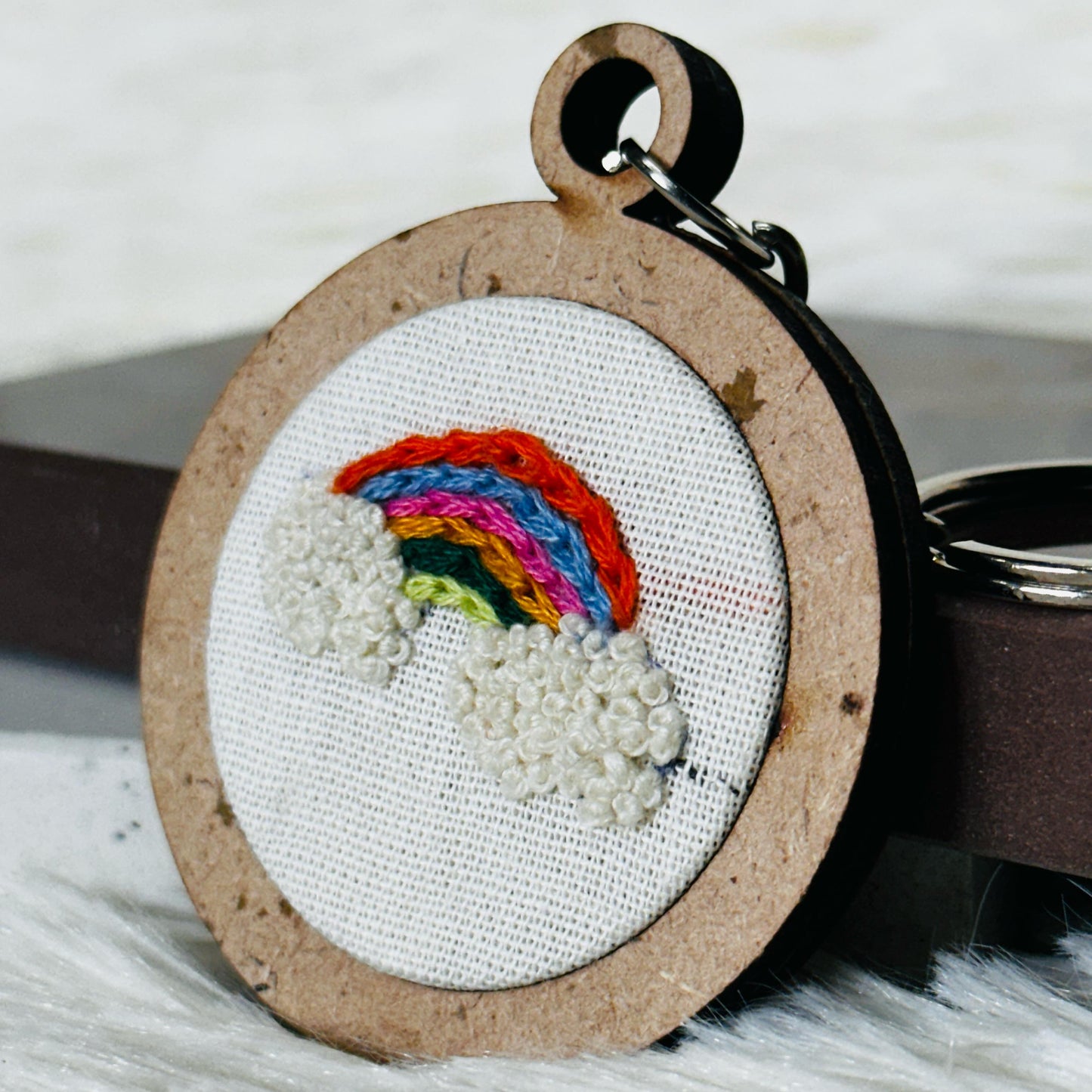 Raimbow MDF Keychain 🌈