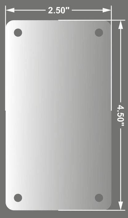 Acrylic Fridge Magnet 2.5 x 4.5