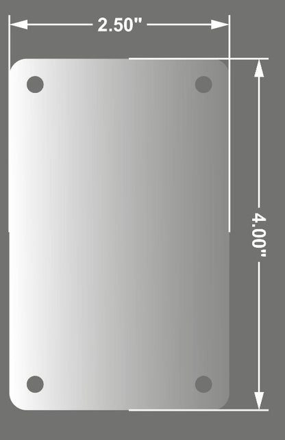 Acrylic Fridge Magnet 2.5 x 4 inches