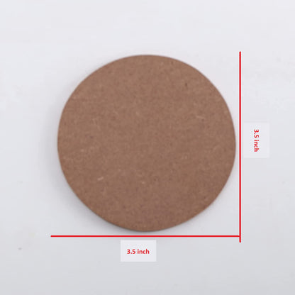 Premium MDF Coaster – Set of 6 | Ideal for DIY & Gifting