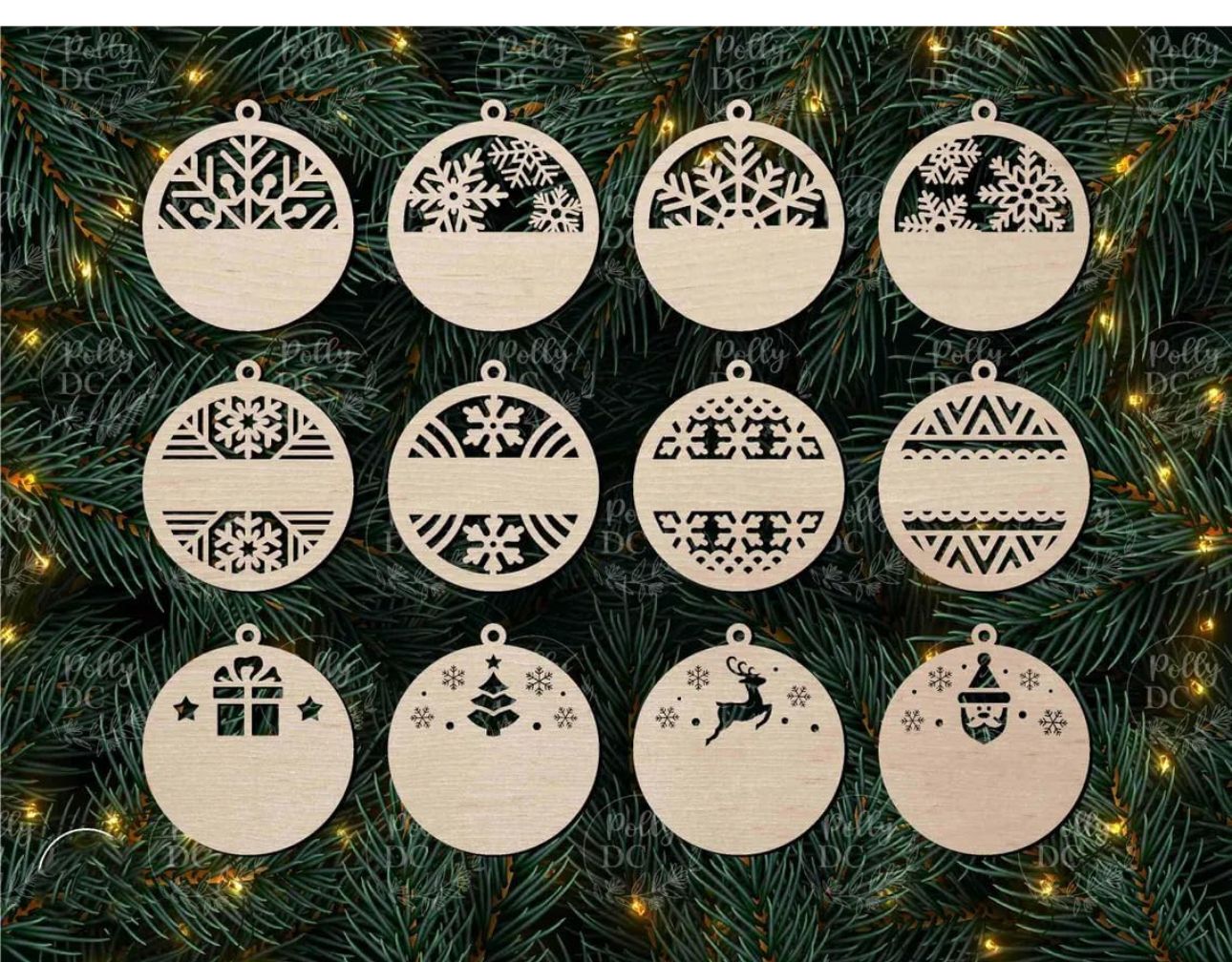 🎄 Christmas Special MDF Circle Craft Base (Set of 12) 🎄
