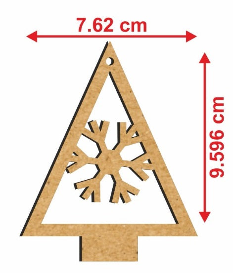 🎄 Christmas MDF Tree Combo – Set of 3 🎨