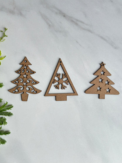 🎄 MDF Christmas Tree (Set of 3 Designs) 🎅