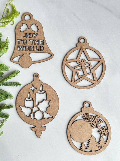 🔔 Christmas Special MDF Bell Shape Craft Base (Set of 4) 🔔