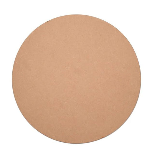 MDF Plain Round Base for Painting And Art Work
