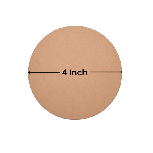MDF Plain Round Base for Painting And Art Work