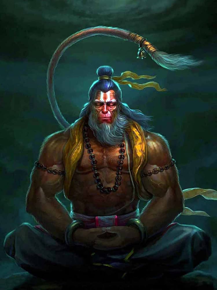 Hanuman In Yog Mudra | Meditative