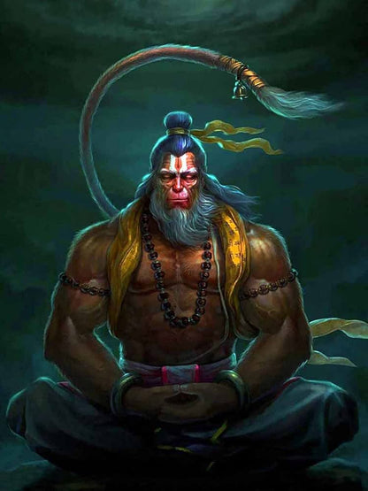 Hanuman In Yog Mudra | Meditative