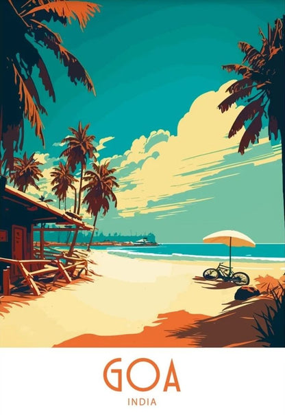 Goa SEA side Fridge Magnet
