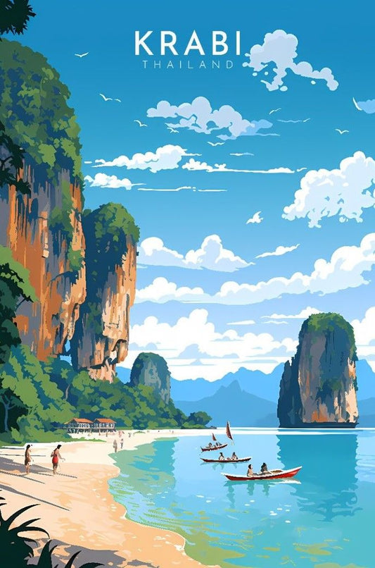 Krabi Thailand Fridge Magnet