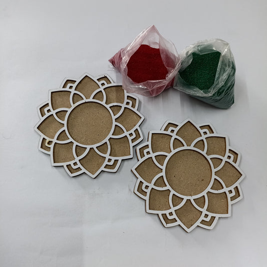 MDF Rangoli Reusable stancil