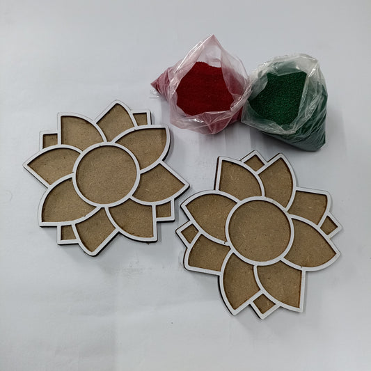 MDF Reusable Rangoli Stancil