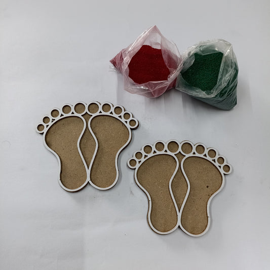 MDF Laxmi Charanpaduka Rangoli Stancil