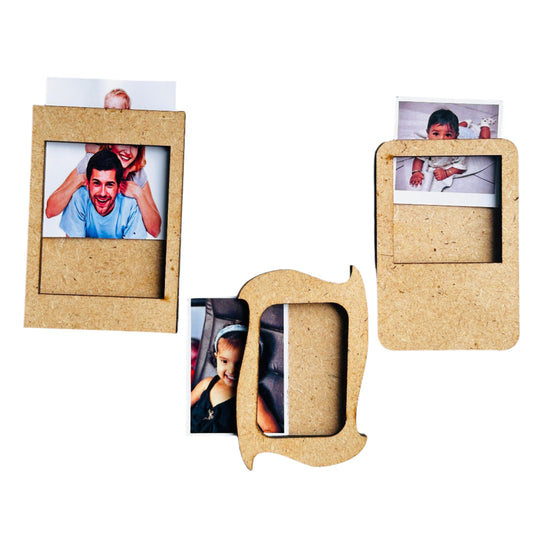 MDF Fridge Magnet Photo Frame (Combo of 3)