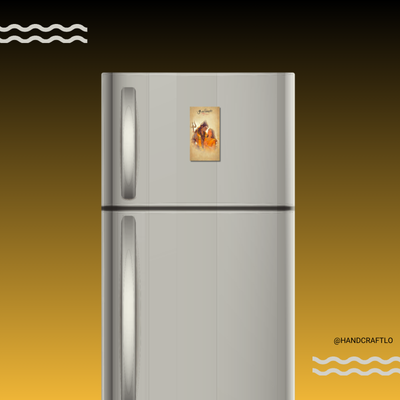🔱🕉️Shiv–Parvati Blessings Custom Photo Fridge Magnet