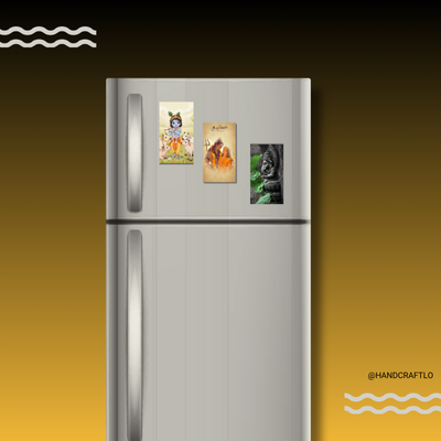 🔱🕉️ Custom God Blessings Photo Fridge Magnet – Your Choice