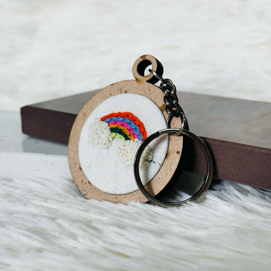 Raimbow MDF Keychain 🌈
