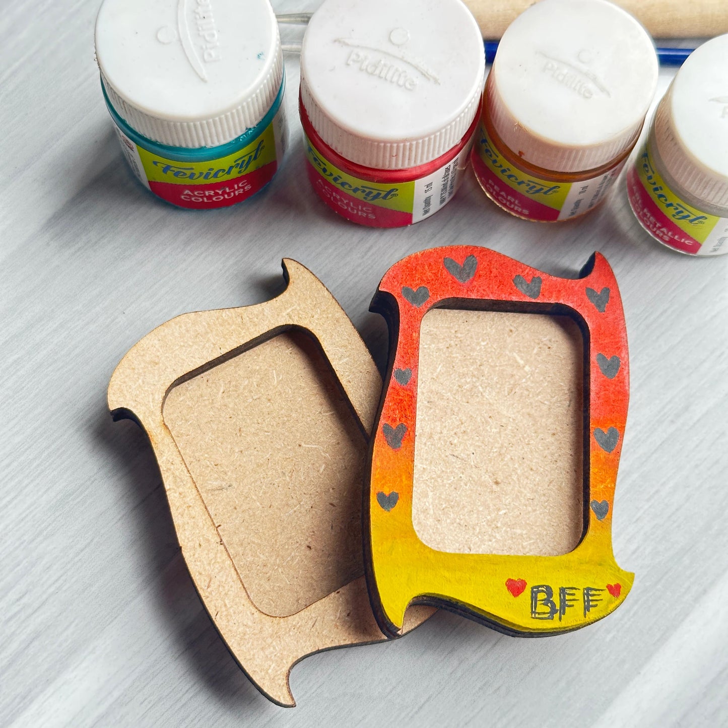 MDF Fridge Magnet Photo Frame DIY (5X7.5CM)