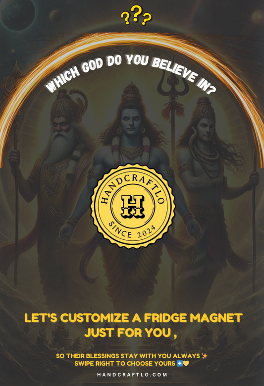 🔱🕉️ Custom God Blessings Photo Fridge Magnet – Your Choice